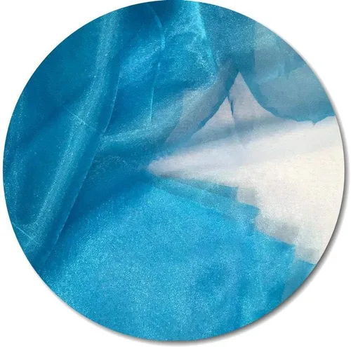 Vista 27 de New Star Fabrics Tela de organza transparente Aqua – 10 yardas – Sedosa, brillante, perfecta para vestidos de novia, manualidades, decoración
