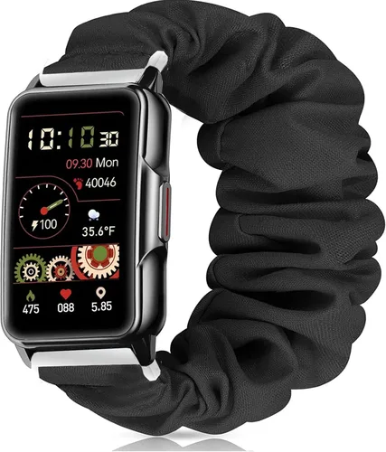 Vista 8 de Lamshaw Compatible con correas de reloj inteligente Mindrose, banda elástica de tela elástica para reloj para mujer, lindas correas de repuesto