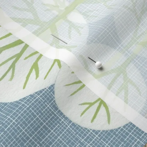 Vista 5 de Spoonflower Tela - Edredón de retazos de hombre pequeño del bosque con diseño de oso mapache y zorro crema azul y marrón impreso en tela de gasa