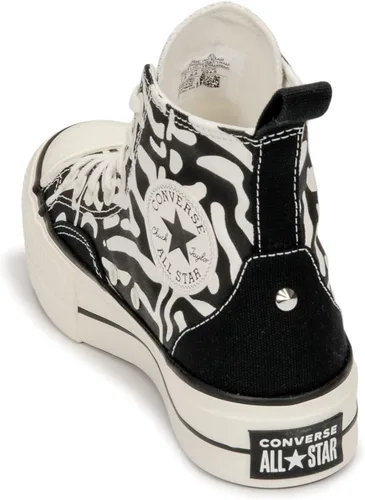 Vista 5 de Converse Chuck Taylor All Star - Tenis de plataforma alta unisex con plataforma alta color negrogarceta