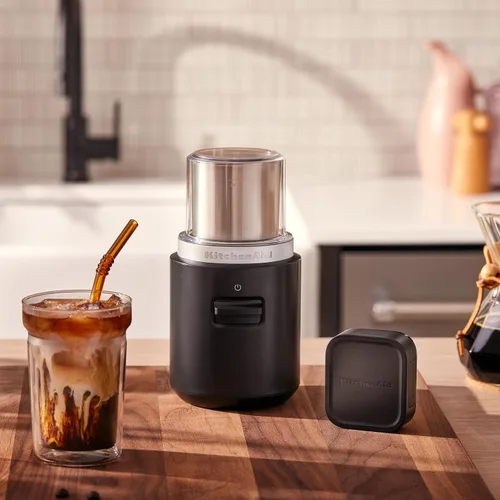 Vista 7 de Molinillo de cuchillas inalámbrico KitchenAid Go™ - batería incluida, KBGR111, Negro Mate