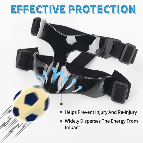 Vista 6 de BK01B Protector de nariz para nariz rota, máscaras de protección facial deportivas con acolchado, ajustables, transpirables y transparentes