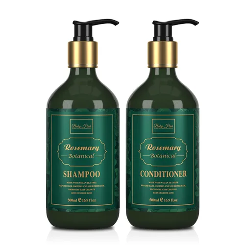 Vista 9 de BABY HAIR - Acondicionador de romero, acondicionador de romero sin sulfato para el crecimiento del cabello, acondicionador de aceite de romero