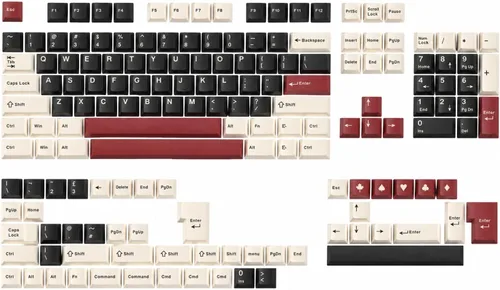 Vista 19 de Fogruaden Juego de teclas PBT, teclas personalizadas de perfil cereza para teclas de teclado mecánico (9009)