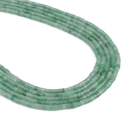 Vista 48 de BEADIA Cuentas Espaciadoras de Jade Natural Africano Planas Redondas Sueltas para Hacer Joyas con Abalorios 3mmx2mm 38cm