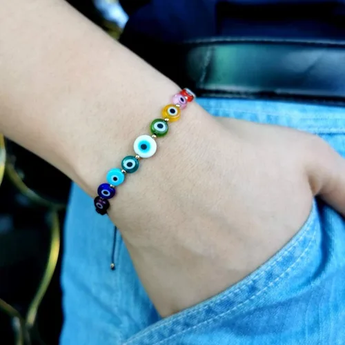 Vista 3 de Pulsera contra el mal de ojo - Pulsera de protección - Tutti Jewelry