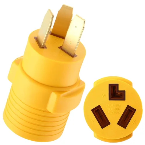 Vista 19 de Kanayu Adaptador de Secadora de 30 Amperios Compatible con Nema 6-50p a 10-30r Adaptador de Enchufe Macho de 3 Clavijas a Receptáculo Hembra de 3