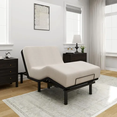 Vista 11 de FLEXISPOT Base de cama ajustable individual XL y colchón de espuma viscoelástica de gel de 10 pulgadas