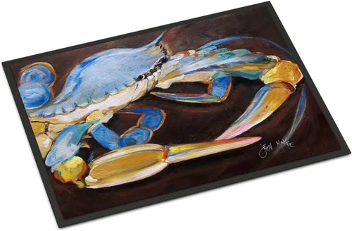 Vista 248 de Caroline's Treasures JMK1017JMAT - Tapete de caza de rana garza azul, 24 x 36 pulgadas, tapete para puerta delantera, interior y exterior