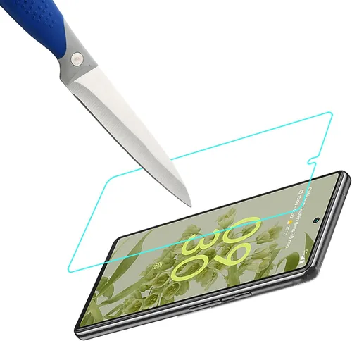 Vista 5 de Mr.Shield [Paquete de 3] Diseñado para Google Pixel 6a 5G [vidrio templado] [Vidrio japonés con dureza 9H] Protector de pantalla con reemplazo