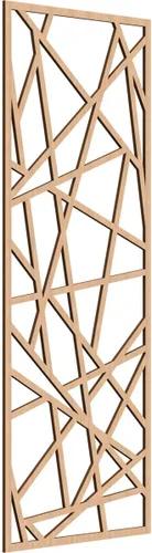 Vista 31 de Conway Paneles de pared decorativos de madera con calado, 9 3/8 pulgadas de ancho x 24 3/8 pulgadas de alto x 1/4 de alto, aliso