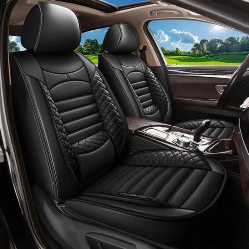 Vista 29 de Fundas de asiento de auto para Ford Fusion 2010-2020: juego completo de fundas protectoras de asiento impermeables de piel sintética compatible