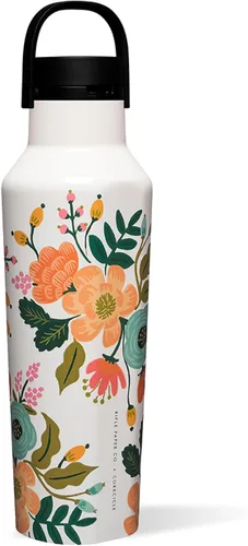 Vista 8 de Corkcicle Sport Canteen Botella de agua aislada de acero inoxidable para viajes y gimnasio, triple aislamiento, a prueba de fugas, mango plegable