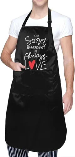 Vista 7 de Delantal ajustable con babero para hombres y mujeres, chef, cocina, barbacoa, parrilla