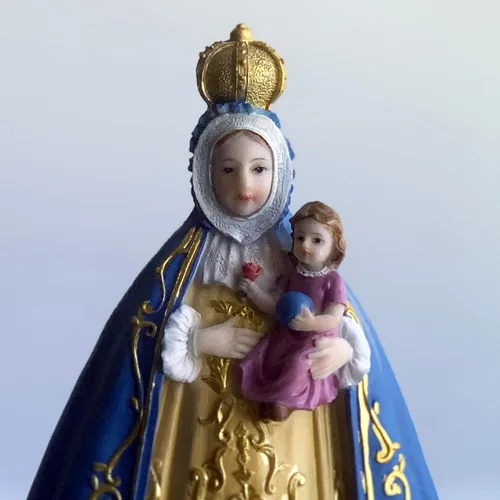 Vista 5 de Estatua de Nuestra Señora de Regla, resina finamente detallada, figura de 12 pulgadas de alto #VM-77384