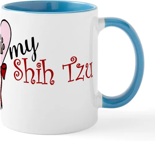 Vista 25 de CafePress Angel Shih Tzu In Clouds Taza de café de cerámica de 11 oz (11.0 fl oz)