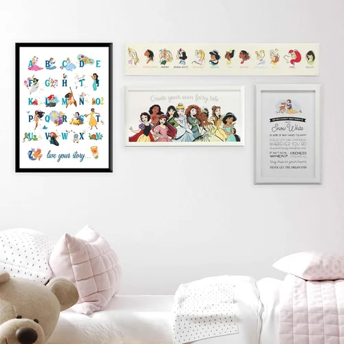 Vista 5 de Disney Princess Crea tu propio cuento de hadas enmarcado decoración de Azul y rosa