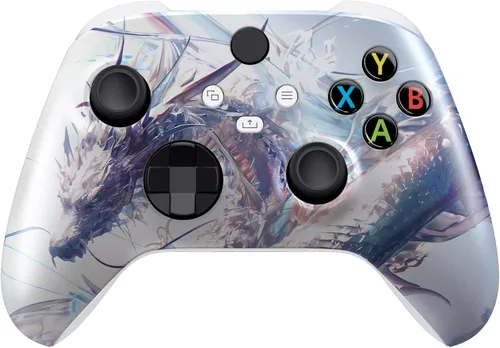 Vista 10 de Controlador inalámbrico personalizado compatible con PC, Windows 10+, Series X/S y One (Series X/S camuflaje verde)