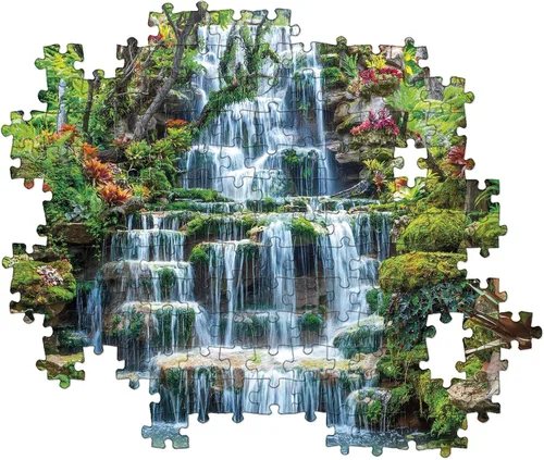 Vista 4 de Clementoni - 35117 - Peace Puzzle - The Flow - Rompecabezas de 500 piezas, hecho en Italia, rompecabezas para adultos