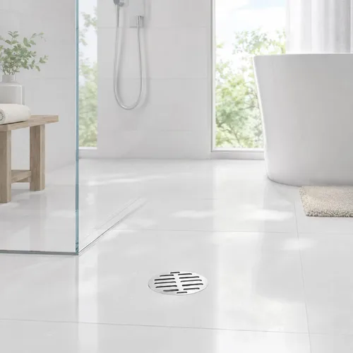 Vista 7 de 3.9 Inch Shower Drain Cover Round Showers Drains Strainer Grid