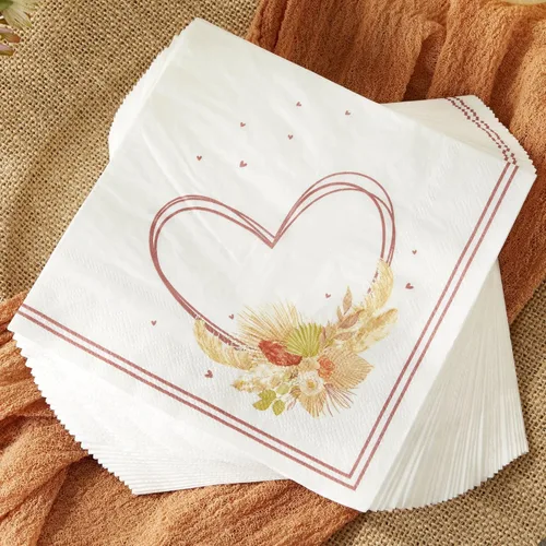Vista 7 de Kate Aspen Servilletas de papel rústicas bohemias de 2 capas (juego de 30), servilletas decorativas gruesas, perfectas para bodas de otoño, brunch