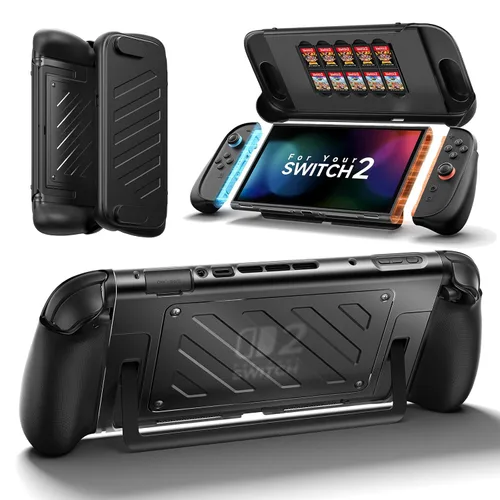 Vista 8 de JSAUX Protective Case for Nintendo Switch 2 2025, TPU Grip Portable Cover Compatible with Switch 2 Case and JoyCon Controller, Accessories with Drop