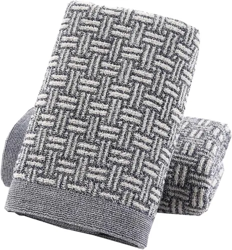 Vista 10 de Pidada Juego de 2 toallas de mano 100% algodón con patrón a cuadros, absorbentes, suaves, toallas decorativas para baño (azul)