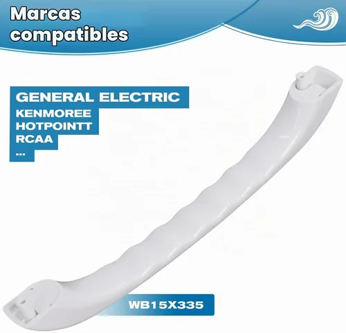 Vista 6 de Podoy, Manija de puerta de microondas WB15X335 de repuesto mejorada Compatible con microondas GE General Electric White Spacemaker XL, Distancia