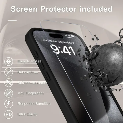 Vista 1227 de Funda para Google Pixel 10 Pro XL, cubierta magnética mate, color negro Fit for MagSafe, Screen Protector included, Shockproof Military Grade