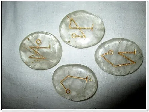 Vista 4 de Arcángel de cuarzo cristalino Piedras pulidas Genuino Wiccan Pagan Bolsa Regalo Espíritu Pentáculo Estrella Espiritual Psíquico Metafísico Adoración