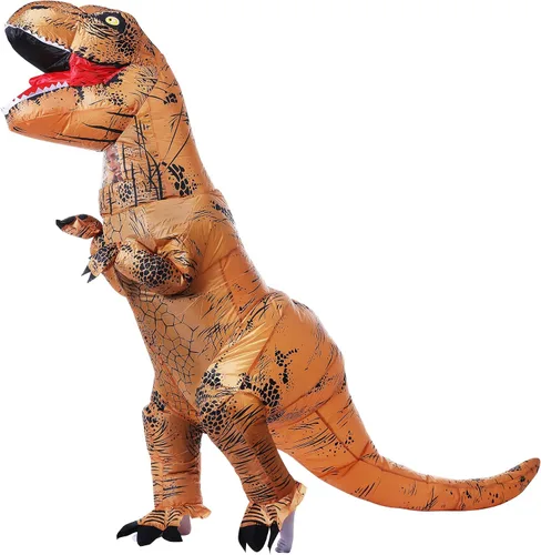 Vista 4 de NBSAIRMO Inflatable Dinosaur Costume for Adult Halloween Dinosaur Costume Blow up T Rex Adults Costumes Air Dinosaur Suit