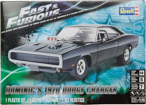 Vista 2 de Kit de plástico de Revell del modelo Dodge Charger de 1970 de Dominic de Rápido y Furioso.