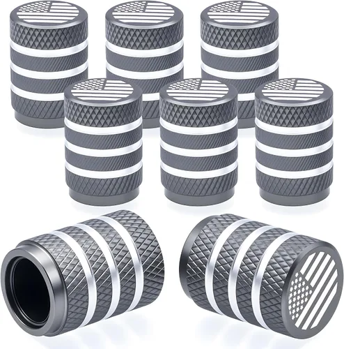Vista 42 de 4 piezas de tapas de válvula de rueda con forma de punta, válvula de rueda de aleación de aluminio con punta, cubiertas universales de válvula