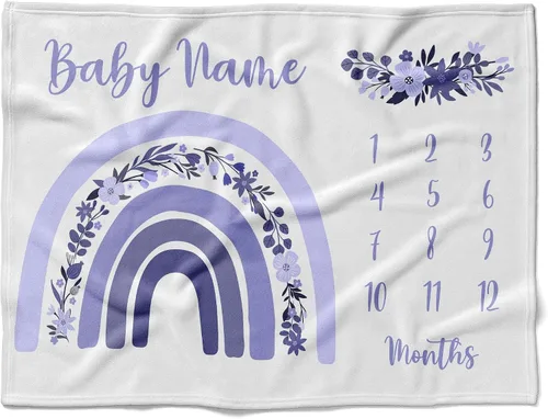 Vista 31 de Manta de bebé de alpaca personalizada, manta de bebé con nombre personalizado, decoración de guardería de cactus, recién nacido, regalos