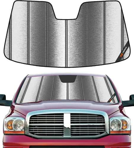 Vista 21 de Pigenius Parasol de Parabrisas para Dodge Ram 1500 2002-2008 Protección Solar para Ventana Delantera - Salvaguarda