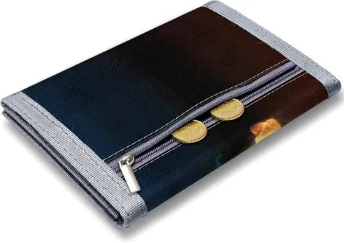 Vista 2 de JINIHFW Carteras infantiles para niños, carteras para niños de 9 a 12 años, cartera para niños de 6 a 8 años, billetera triple para niños, cartera