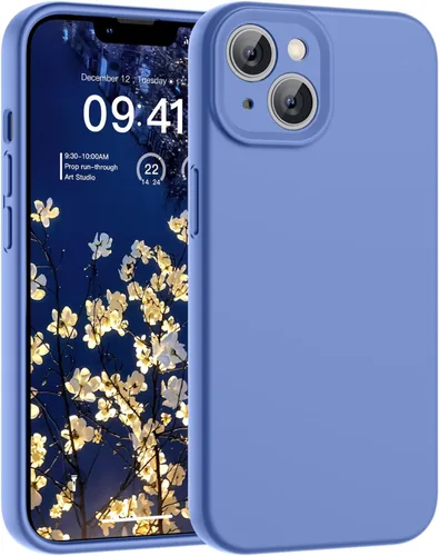 Vista 194 de SUPFINE - Funda diseñada para iPhone 12, silicona líquida premium con [forro de microfibra suave antiarañazos][protección de cámara mejorada], funda