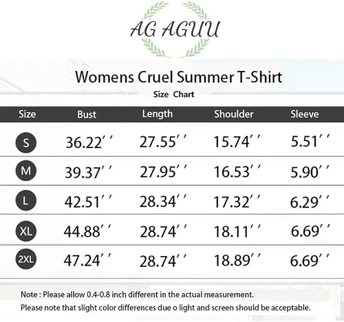 Vista 6 de AG AGUU Camiseta de verano cruel con música country para mujer, camiseta holgada de manga corta, casual, trajes de concierto de campo