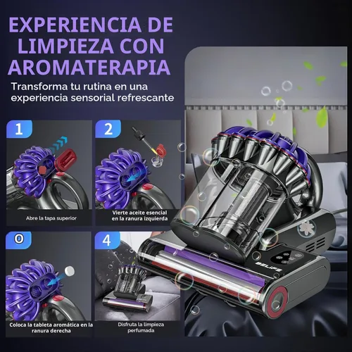 Vista 8 de Belife M8 Mattress Vacuum Cleaner with UV & Hot Air & Heating Black