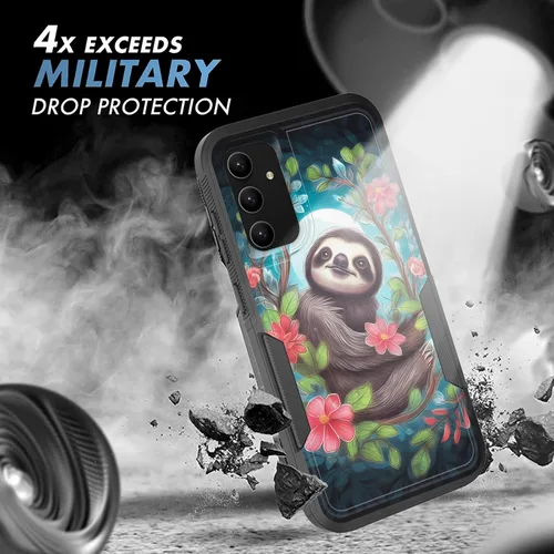 Vista 776 de Funda para Galaxy A14 5G, resistente de doble capa híbrida de policarbonato duro, goma suave, a prueba de golpes, funda protectora resistente
