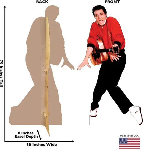 Vista 2 de Imágenes en cartón de Elvis Presley , talla única , Elvis 1