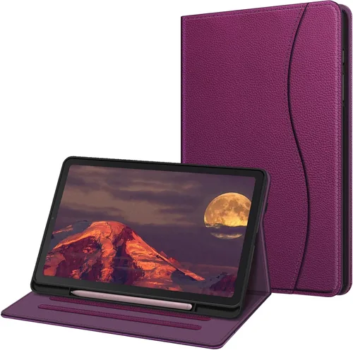 Vista 20 de Fintie Funda para Samsung Galaxy Tab S6 Lite 10.4 Pulgadas 2024/2022/2020 con Soporte para S Pen, Funda Trasera de TPU Blanda con Visor Multiángulo