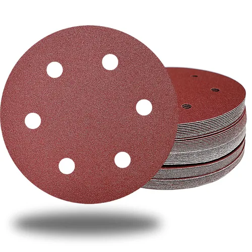 Vista 8 de 50 Discos de Lijado para Paneles de Yeso de 9 Pulgadas con 6 Agujeros Grano 40 - Disco de Lijadora de Óxido de Aluminio de 9" con Gancho y Bucle