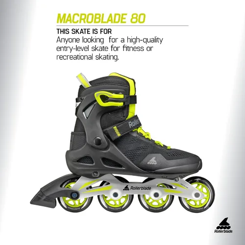 Vista 2 de Rollerblade Macroblade 80 - Patines en línea para hombre y adulto, patines en línea de rendimiento