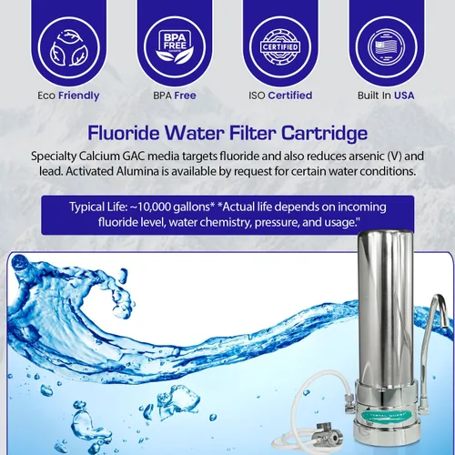 Vista 3 de Sistema de filtro de agua para encimera de flúor