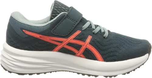 Vista 6 de ASICS Patriot 12 - Tenis de correr con cordones para niños de malla azulroja