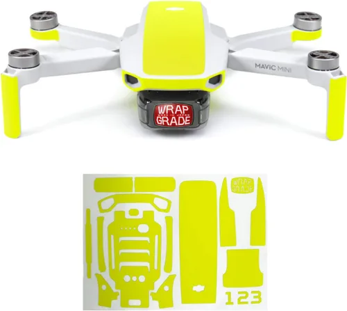 Vista 15 de Wrapgrade Skin compatible con DJI Mavic Mini Color decorativo