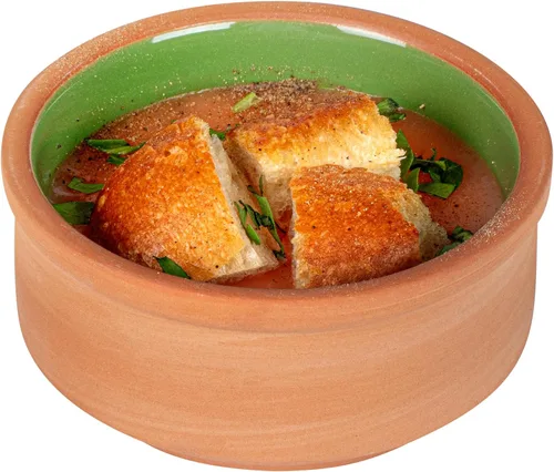 Vista 39 de Restaurantware-Terra Tek Cazuelas de Terracota de 2.7 Onzas, 2 Ollas de Arcilla Esmaltada Azul Para Cocinar - Listas para Horno, Aptas