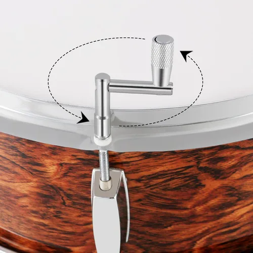 Vista 2 de EASTROCK - Juego de 3 piezas de llave de afinación de tambor con broca de taladro, llave de percusión para accesorios de tambor