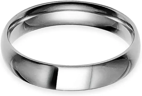 Vista 2 de SILVERLINE JEWELRY Anillo de acero inoxidable en tono plateado pulido, oro amarillo, oro rosa, negro y azul de 0.157 in para hombres y mujeres